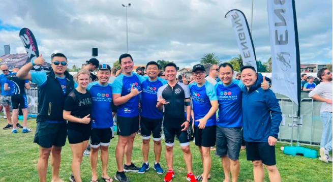 【公司·新闻】JINDING完满参与墨尔本企业团体铁人三项马拉松比赛！